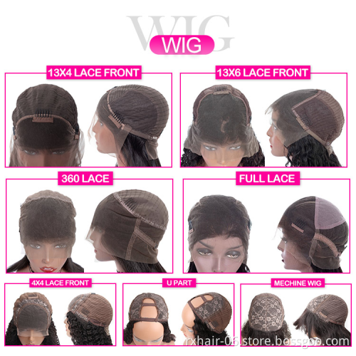 Wholesale Transparent HD Lace Front Bob Human Hair Lace Frontal Wigs For Black Women Brazilian Virgin Hair Full Lace Wig